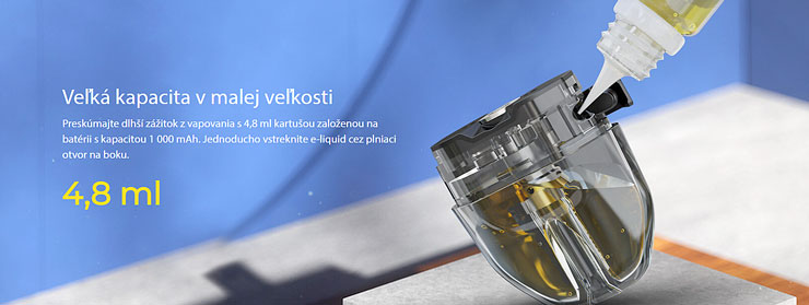 cartrige s bočným plnením pre evio Solo 4,8ml