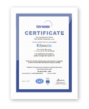 certifikácia výrobných procesov