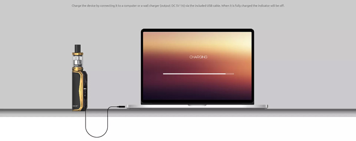 nabíjanie pristroja Smoktech PRIV N19