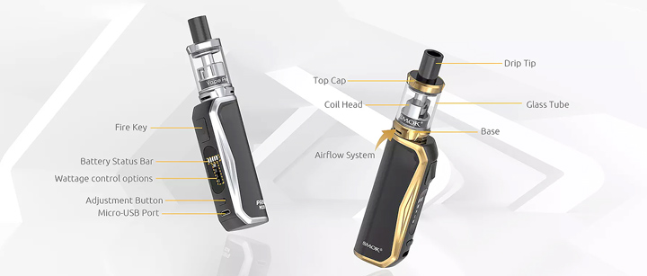 popis elektronickej cigarety Smoktech N19