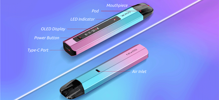 popis prístroja Smoktech NFIX PRO