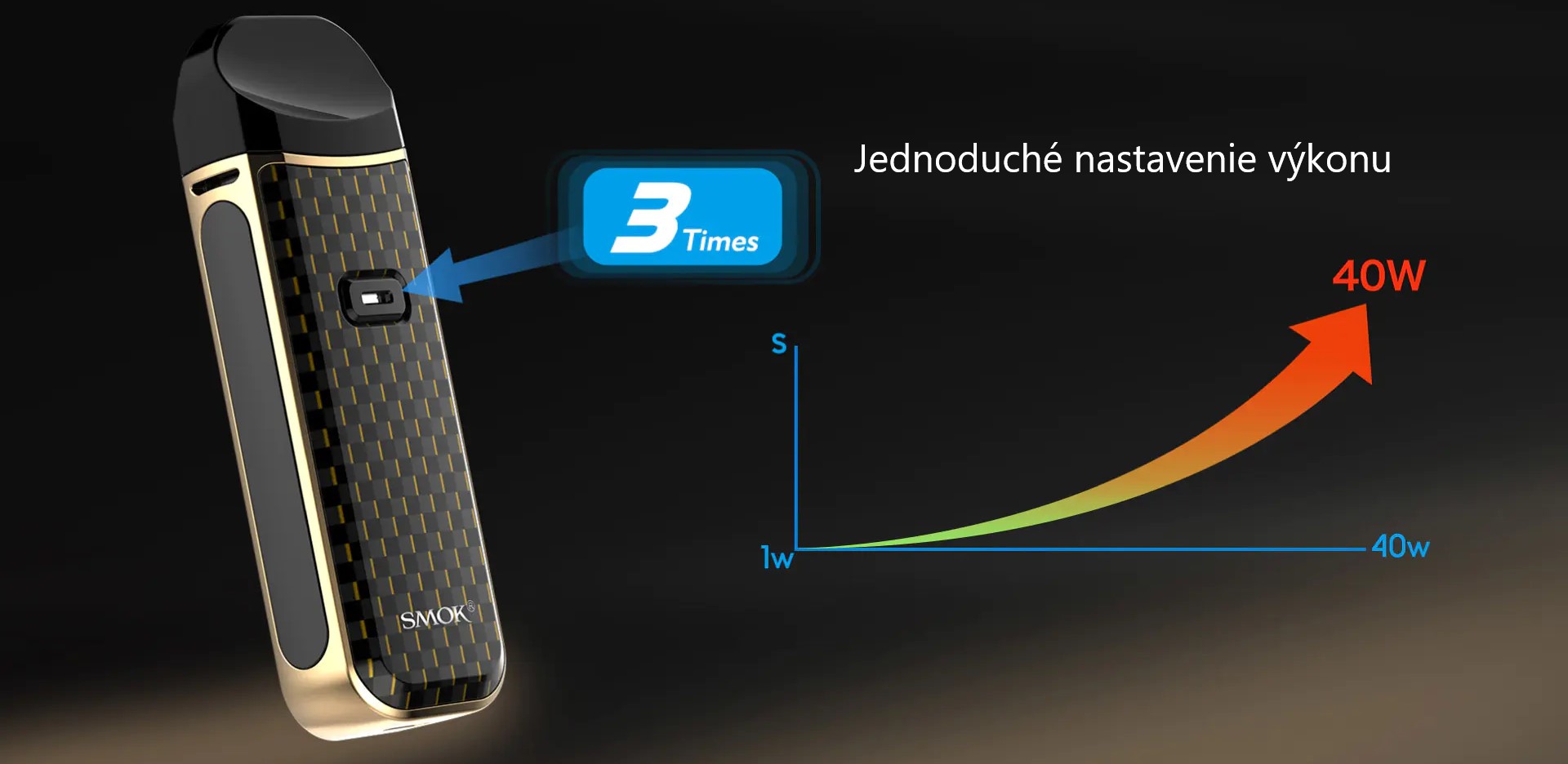 Smoktech NORD2 nastavitelný výkon