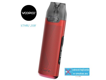 VOOPOO V.THRU Pro 25W elektronická cigareta 900 mAh RED 1 ks