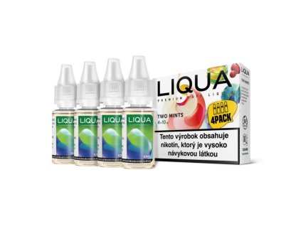 LIQUA Elements 4pack TWO MINTS 4x10ml 3mg  ekonomické balenie 4 fľaštičky