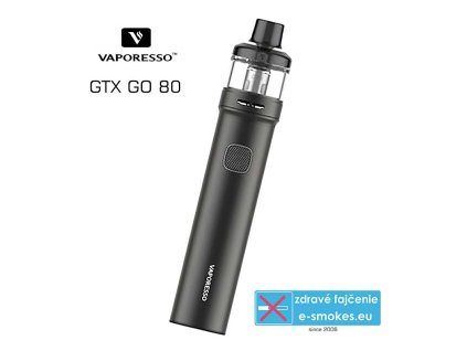 Vaporesso GTX GO 80 Pod elektronická cigareta 3000mAh Black