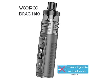 VOOPOO DRAG H40 grip Full Kit 1500mAh Gun Metal