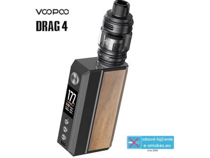VOOPOO DRAG 4 177W Grip 5,5ml Full Kit Black Walnut  MOD