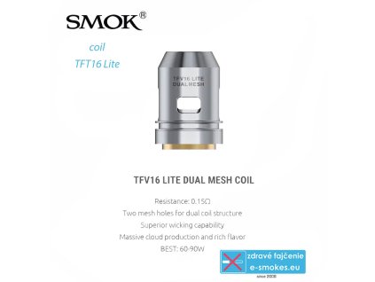 Smoktech žeraviaca hlava TFV16 Lite Dual Mesh - 0,15ohm