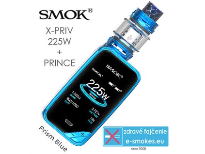 Smoktech full kit X-PRIV s TFV12 Prince - prism blue  MOD grip