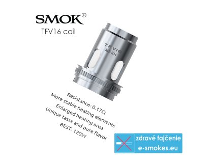 Smoktech žeraviaca hlava TFV16 Mesh - 0,17ohm
