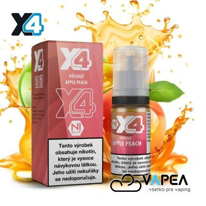 E liquid X4 Bar Juice Apple Peach