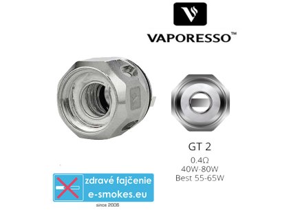 Vaporesso GT2 žeraviaca hlava - 0,4ohm