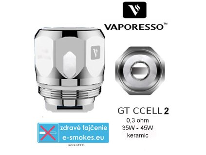 Vaporesso GT CCELL2 žeraviaca hlava - 0,3ohm  atomizer