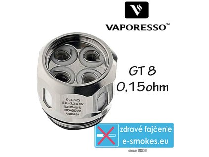 Vaporesso GT8 žeraviaca hlava - 0,15ohm