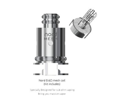 SmokTech hlava NORD Mesh - 0,6 ohm  žeraviace teliesko