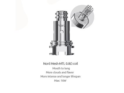 SmokTech hlava NORD MESH - 0,8 ohm  žeraviace teliesko