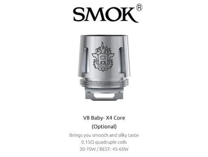 SmokTech atomizér TFV8 BABY X4 CORE 0,15ohm