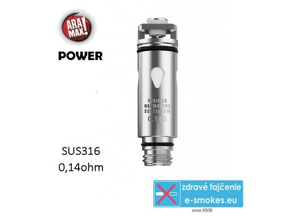 ARAMAX Power SUS316  žeraviaca hlava - 0,14 ohm