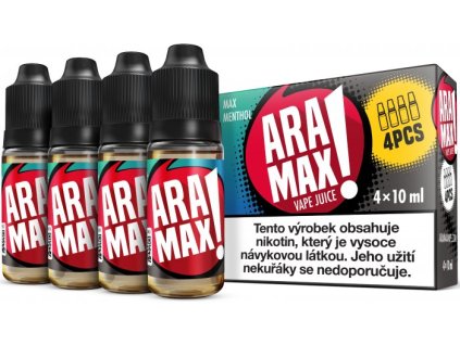 ARAMAX 4Pack Max Menthol 4x10ml 6mg