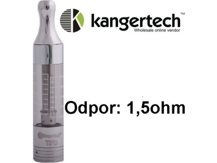Kangertech T3D clearomizér 2,2 ml 1,5ohm - cierny