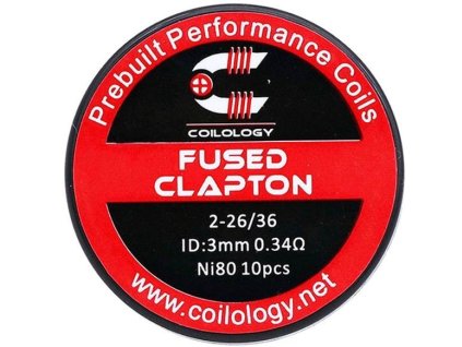 Coilology predmotané špirálky Fused Clapton Ni80 0,34ohm - 10ks