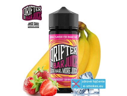 juice sauz drifter bar strawberry banana ice longfill prichut 24ml