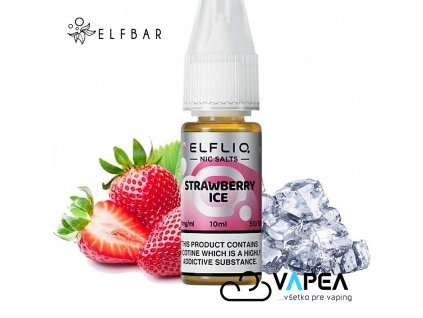Liquid ELFLIQ Nic SALT Strawberry Ice 10ml 20mg