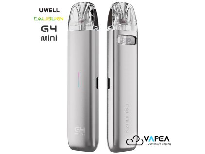 Uwell Caliburn G4 Mini e cigarette 1100mAh Light Silver