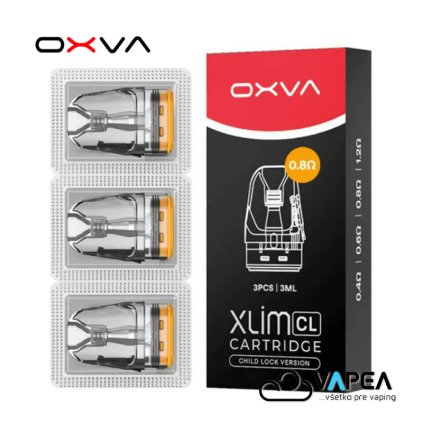 OXVA Xlim CL Pod Top Fill cartridge 0,8ohm 3ml 3Pack