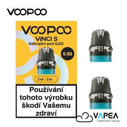VOOPOO VINCI S cartridge 0,6ohm 2ml 2Pack