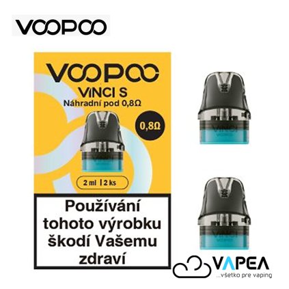 VOOPOO VINCI S cartridge 0,8ohm 2ml 2Pack vapea