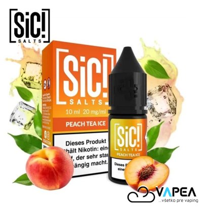 SIC! Salt Peach Tea Ice 50 50 10ml 20mg Vapea