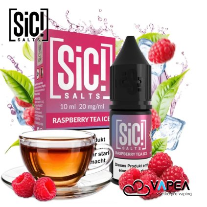 SIC! Salt Raspberry Tea Ice 50 50 10ml 20mg Vapea