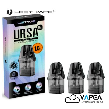 Lost Vape Ursa Pod V3 cartridge 1,0ohm 2 5ml 3Pack