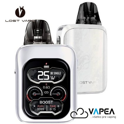 Lost Vape URSA Baby 3 Pro Pod e cigarette 1300mAh Moonsteel White Vapea
