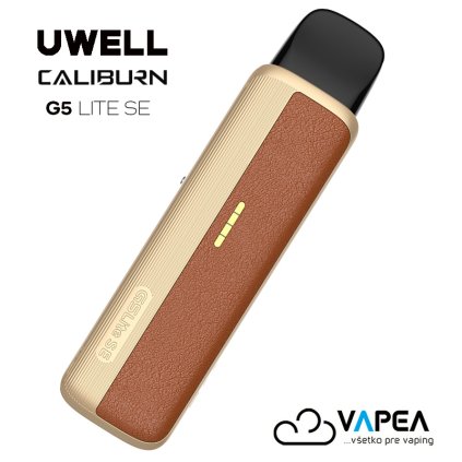 Uwell Caliburn G5 Lite SE Pod e cigarette 1600mAh Brown Leather Vapea