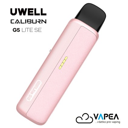 Uwell Caliburn G5 Lite SE Pod e cigarette 1600mAh Pink Leather Vapea