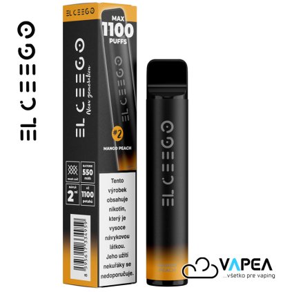 EL CEEGO jednorazová Mango Peach 1100 pufs