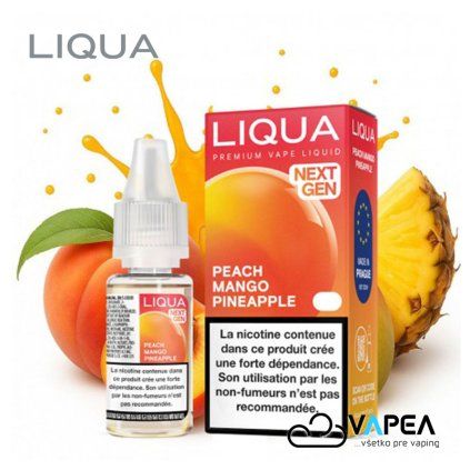 liqua next gen eliquid peach mango pineapple freebase