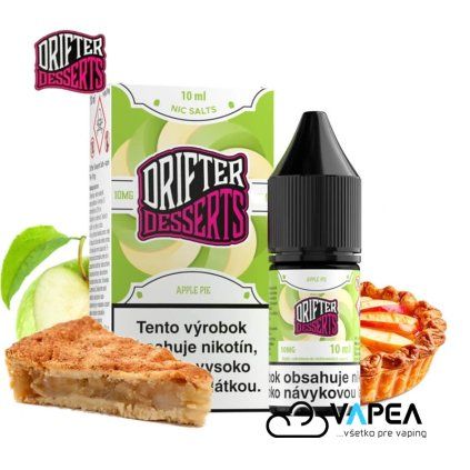 Drifter Desserts Salts Apple Pie 10ml 10mg Vapea