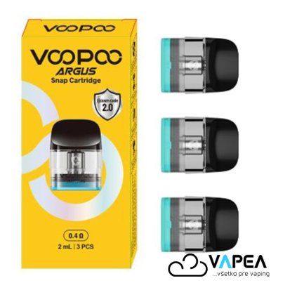 VOOPOO ARGUS SNAP TOP FILL cartridge V2 0,4 ohm 2ml 3pack vapea
