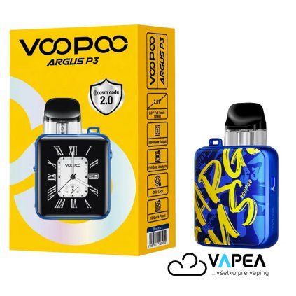 VOOPOO ARGUS P3 e cigarette 1500mAh Blue Leather