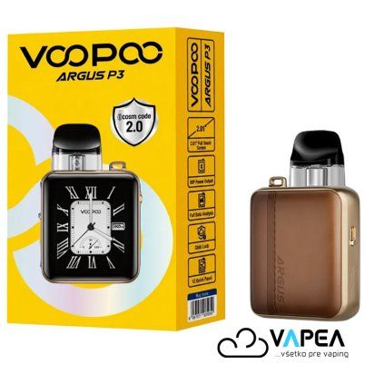VOOPOO ARGUS P3 e cigarette 1500mAh Brown Leather