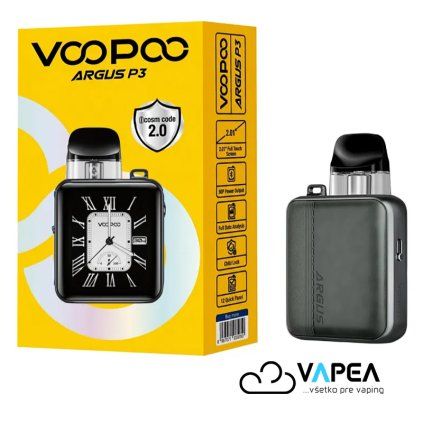 VOOPOO ARGUS P3 e cigarette 1500mAh Grey Leather