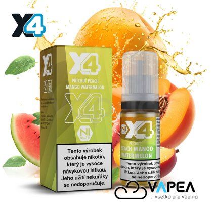 E liquid X4 Bar Juice Peach Mango Watermelon