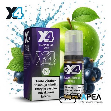 E liquid X4 Bar Juice Blackcurrant Apple