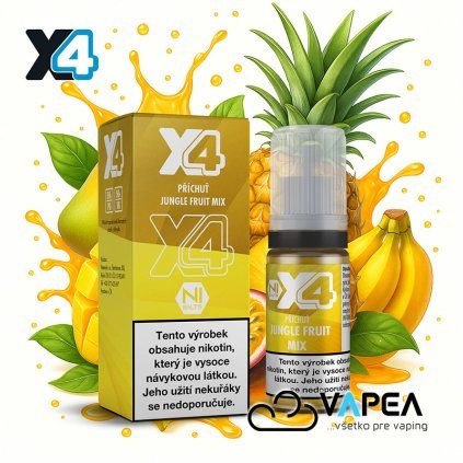 E liquid X4 Bar Juice Jungle Fruit Mix