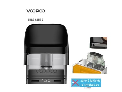 VOOPOO DRAG NANO 2 (Vinci Pod) cartridge 1,2ohm 2ml  náhradný tank (POD)