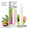 IZY one+ 1000 Puffs kiwi passion fruit guava 0mg beznikotínová