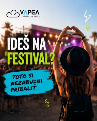 Ideš na festival? Mysli aj na svoj festivalový vape checklist. 🎶☀️ Pred odchodom si nezabudni pribaliť to najdôležitejšie:...